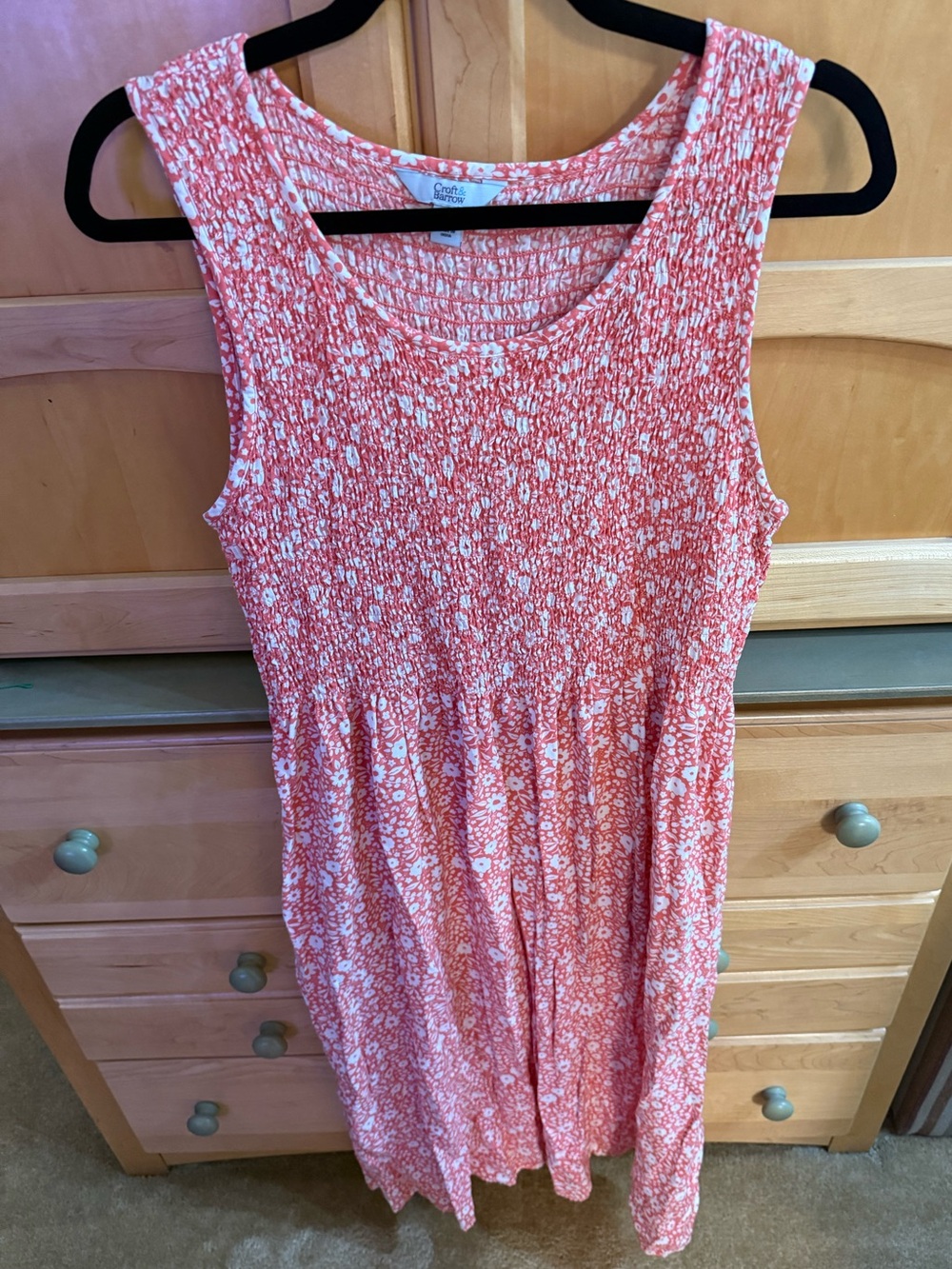 Croft & Barrow Smocked Midi Dress